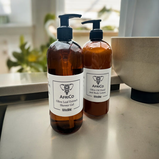 Olive Oil Shower Gel and Body Lotion Set